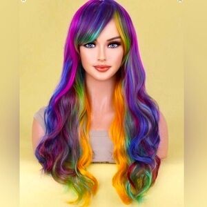 ✨NEW Vibrant Multicolor Wig for Women 26”